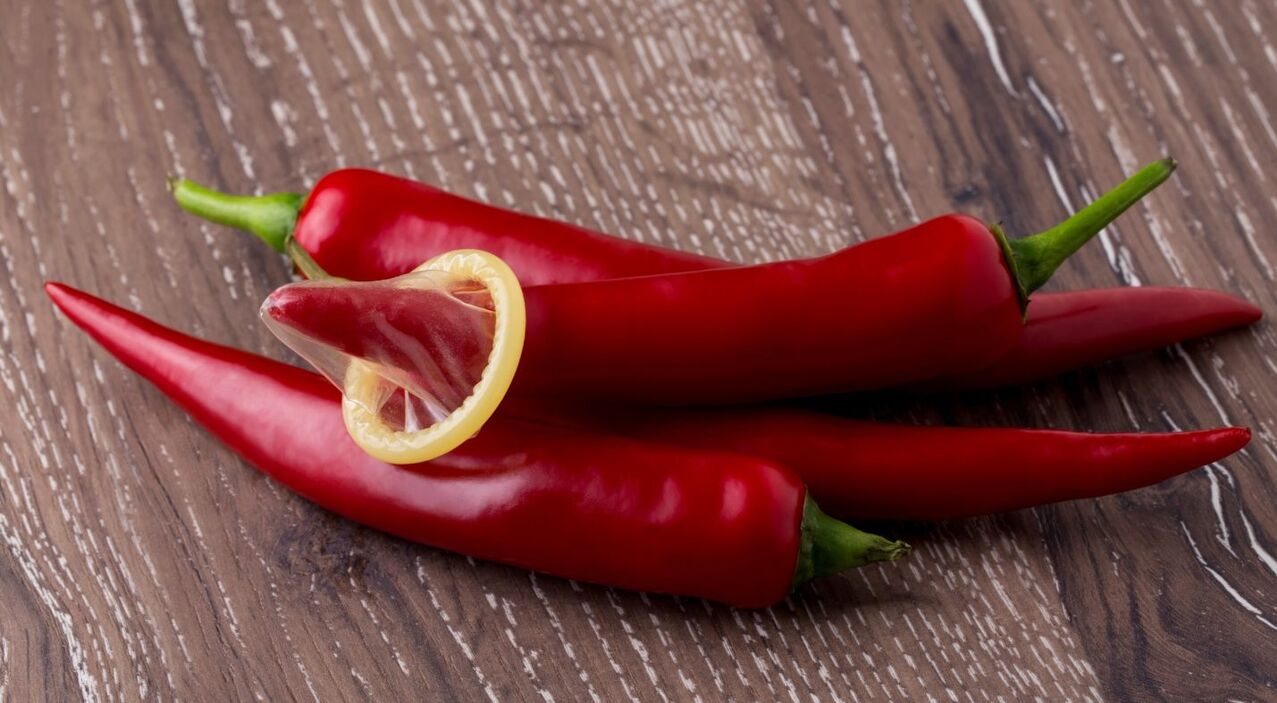 Chili increases testosterone levels in the male body and improves physiological ability