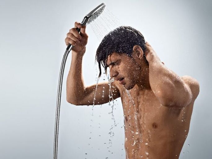 Contrast shower perfectly tones a man's body, thereby enhancing potency